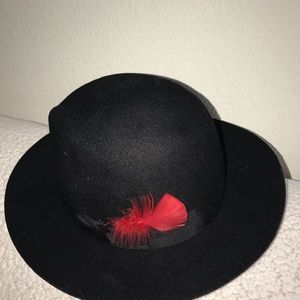 Vintage Microfelt High Quality Black Fedora Hat